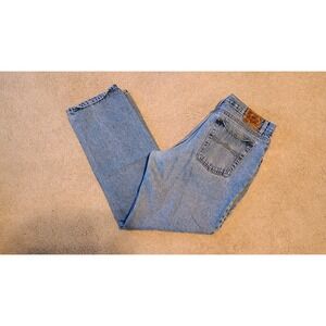 Vintage‎ Bugle Boy Jeans Mens 38Wx32L Light Wash Straight Leg Denim Casual Pants